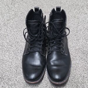 Timberland Men's Black Leather Lace-Up Boots